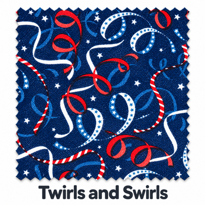 Twirls and Swirls fabric