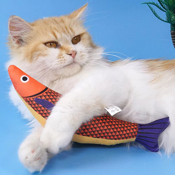 Fish Crinkle Kicker Toy