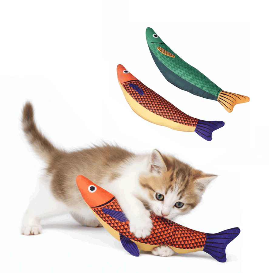 Fish Crinkle Kicker Toy