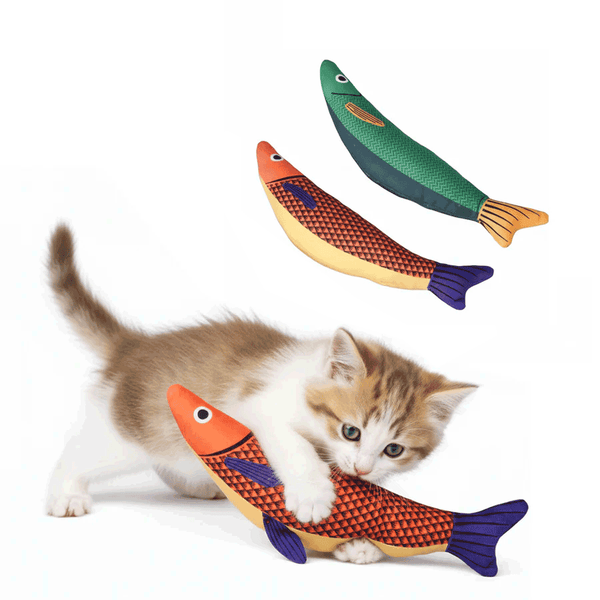 Fish Crinkle Kicker Toy