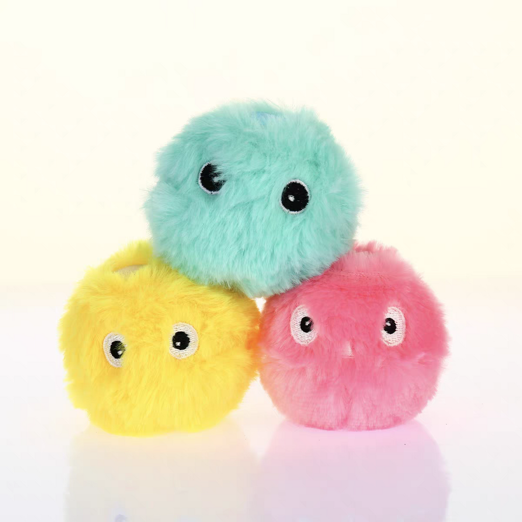 Chirping Fluffy Plush Catnip Balls