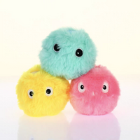 Chirping Fluffy Plush Catnip Balls