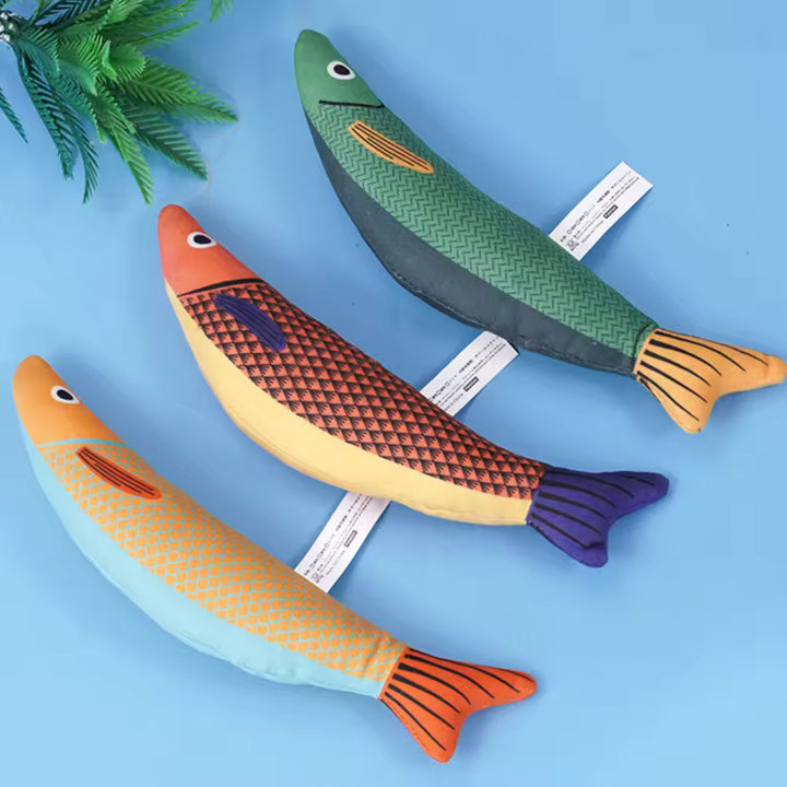 Fish Crinkle Kicker Toy