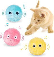 Chirping Fluffy Plush Catnip Balls