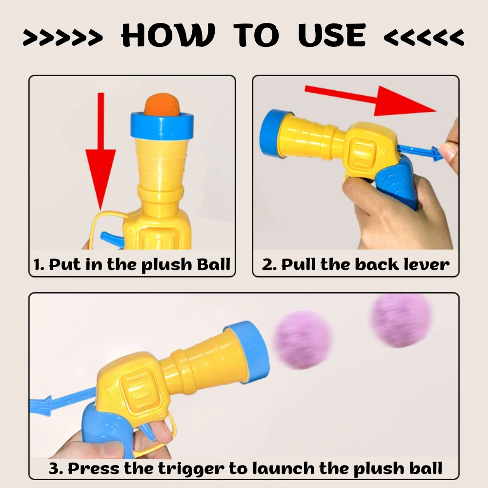 Plush Ball Toy Launcher