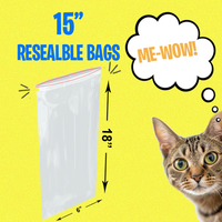 Re-Sealable Bags </br>(15" or 11")
