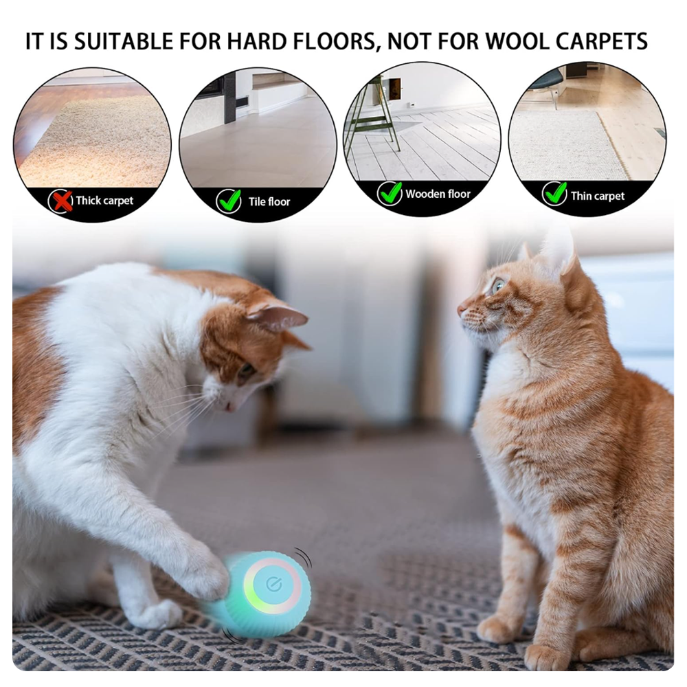 Interactive USB Cat Ball (Self-Moving)