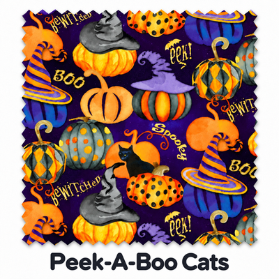 Peek a Boo Cats fabric
