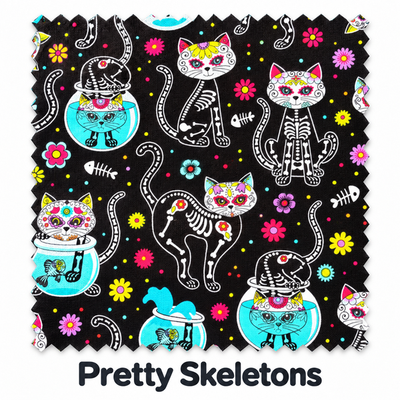 Pretty Skeletons fabric