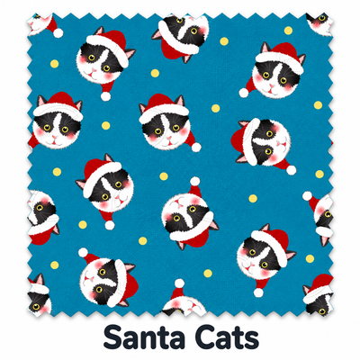 Santa Cats fabric