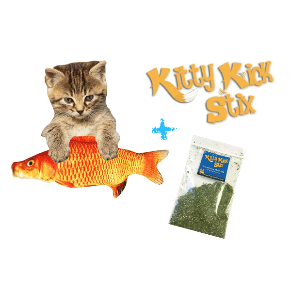 Catnip Fish Kicker - Gold Fish