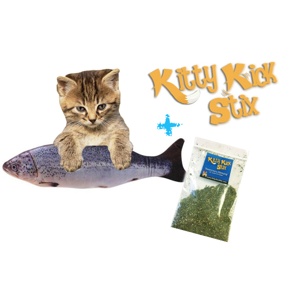 Koi Fish Plush Kicker Cat Toy - The Cultured Cat